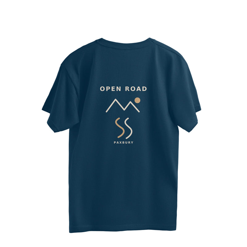 PAXBURY OPEN ROAD — Oversized Graphic T-Shirt back design detail