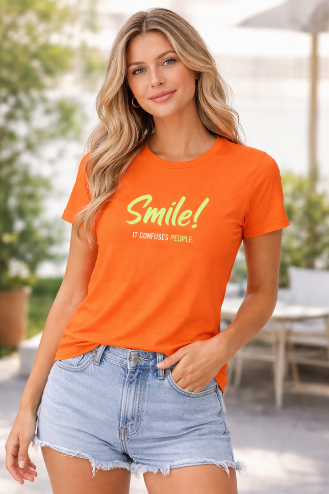Smile! It Confuses People Women’s T-Shirt