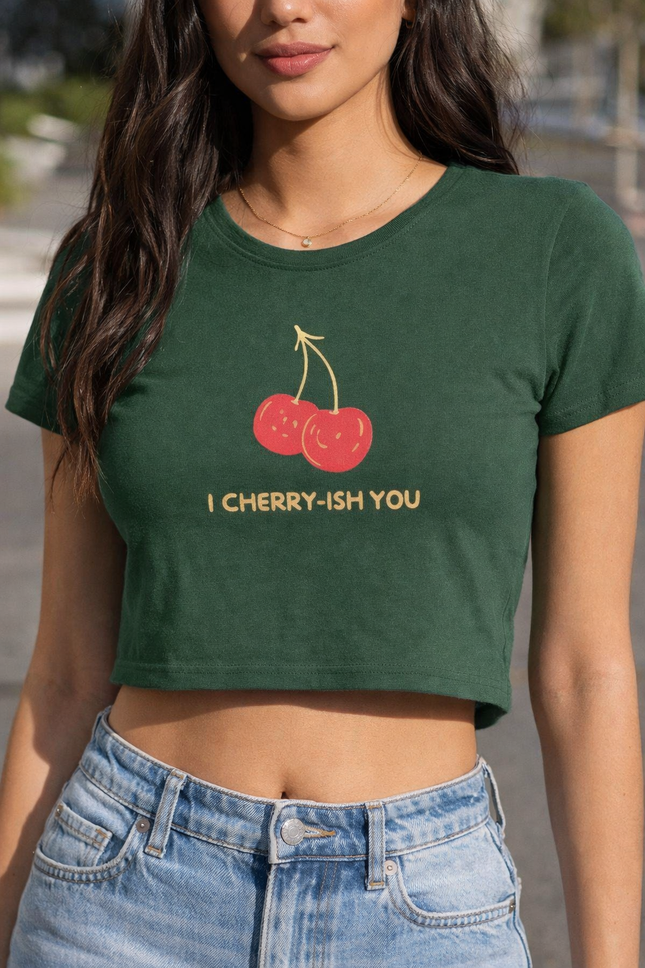 I Cherry-ish You Women’s Crop Top