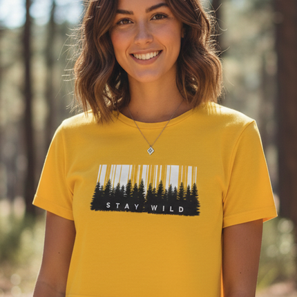 Stay Wild Forest Women’s Crop Top