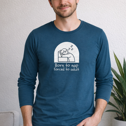 Born to Nap Unisex Full Sleeve T-Shirt