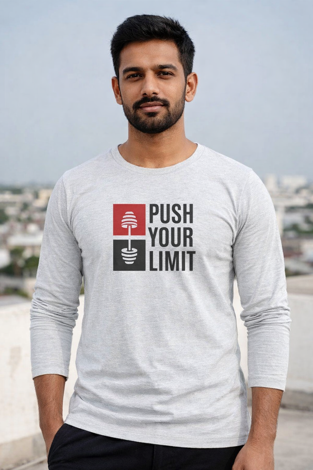 Push Your Limit Unisex Full Sleeve T-Shirt
