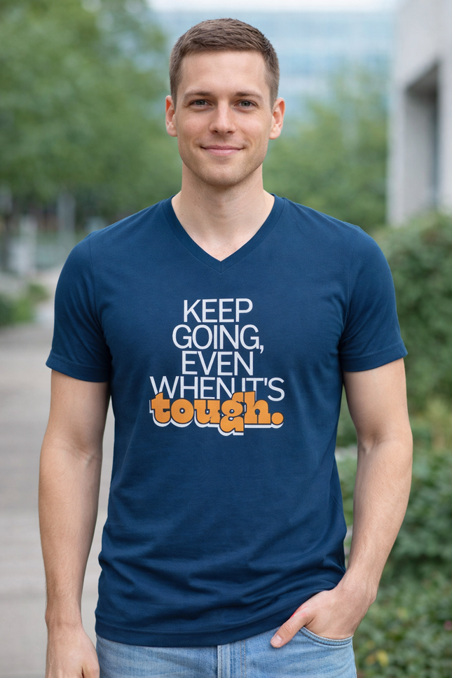 Keep Going Men’s V-Neck T-Shirt