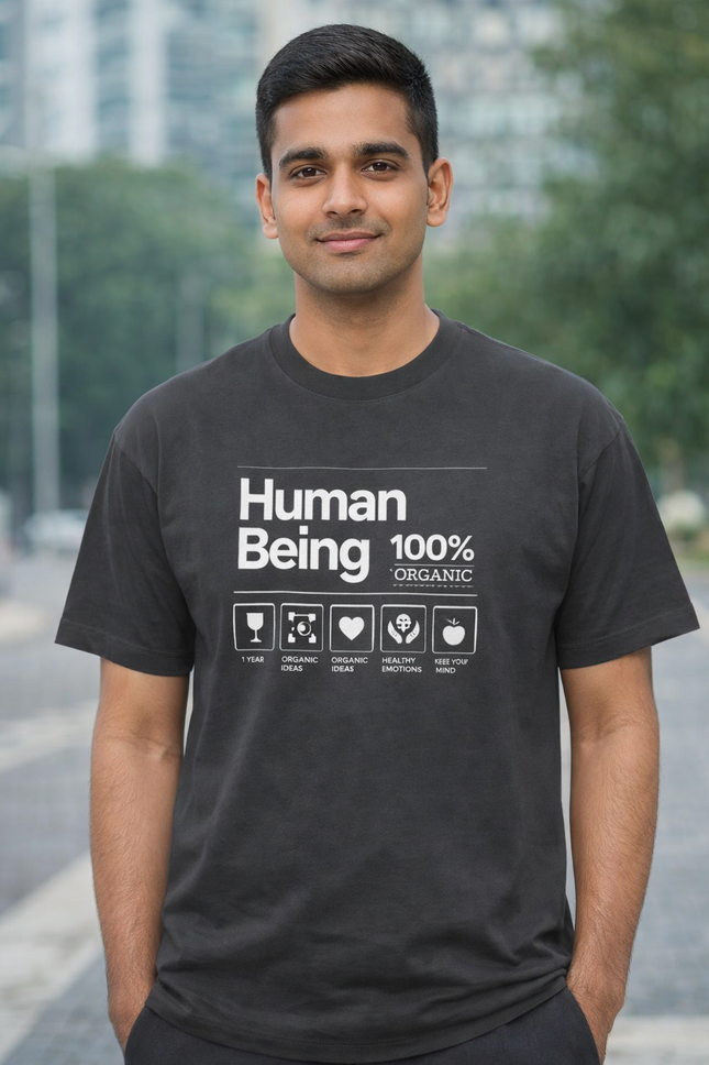 Human Being 100% Organic Oversized Premium T-Shirt