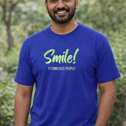 Smile Quote Oversized T-Shirt