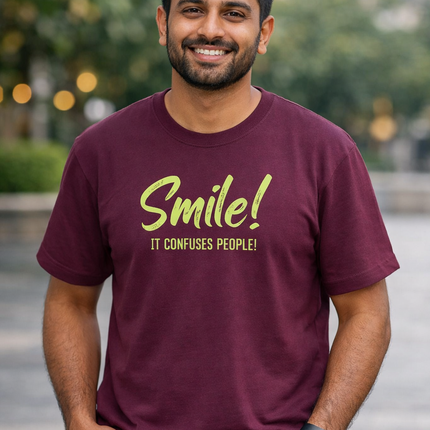 Smile Quote Oversized T-Shirt