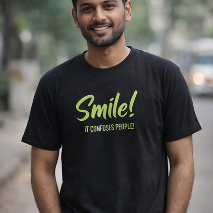 Smile Quote Oversized T-Shirt