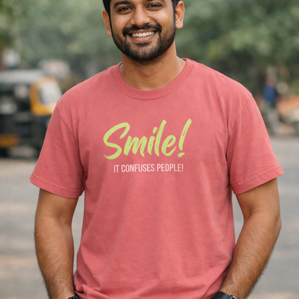 Smile Quote Oversized T-Shirt