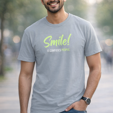 Smile Quote Oversized T-Shirt