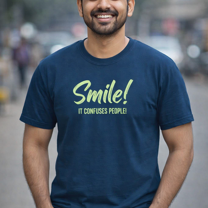 Smile Quote Oversized T-Shirt