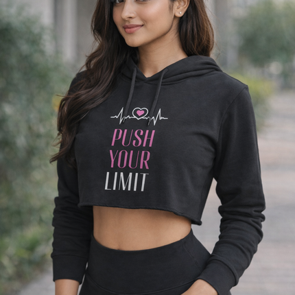Push Your Limit Women’s Crop Hoodie