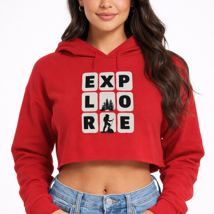 Explore Women’s Crop Hoodie