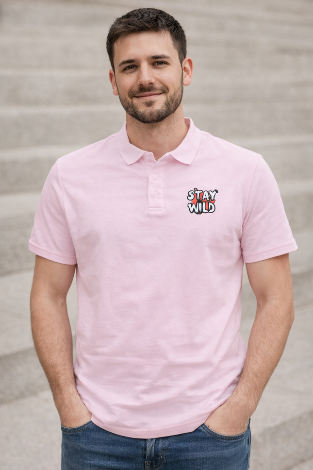 Stay Wild Unisex Polo T-Shirt