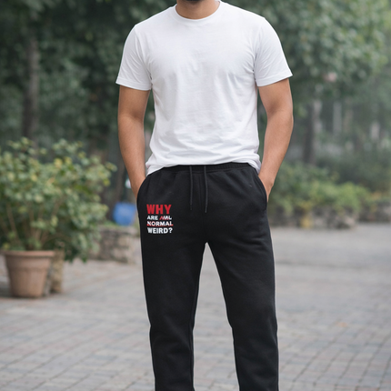 Why be Normal? Everyday Black Tapered Joggers